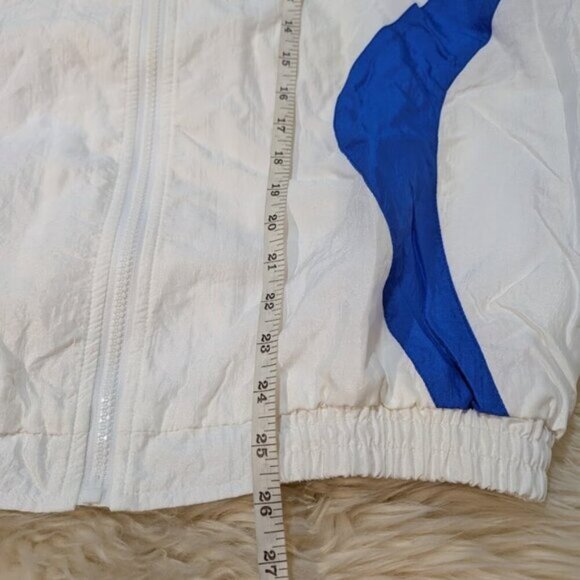 Vintage Nike White Label Branded Windbreaker Blue and White Men Size Medium - Picture 8 of 13